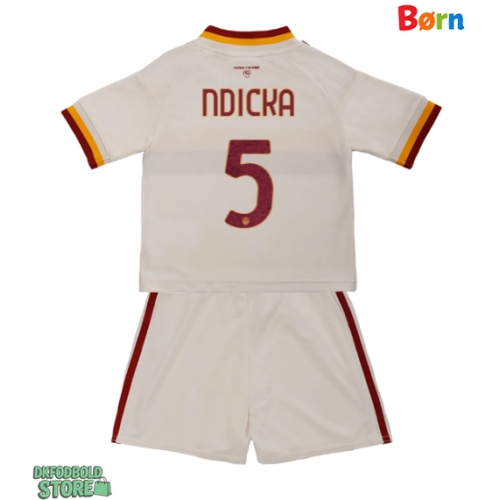 AS Roma Evan Ndicka #5 Replika Babytøj Udebanesæt Børn 2026-27 Kortærmet (+ Korte bukser)